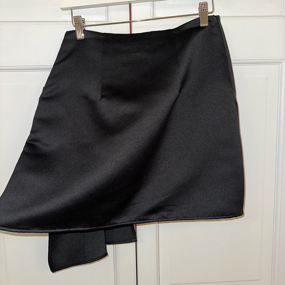 Delfi Collective Black Satin and Crystal Benny Skirt - Picture 7 of 13